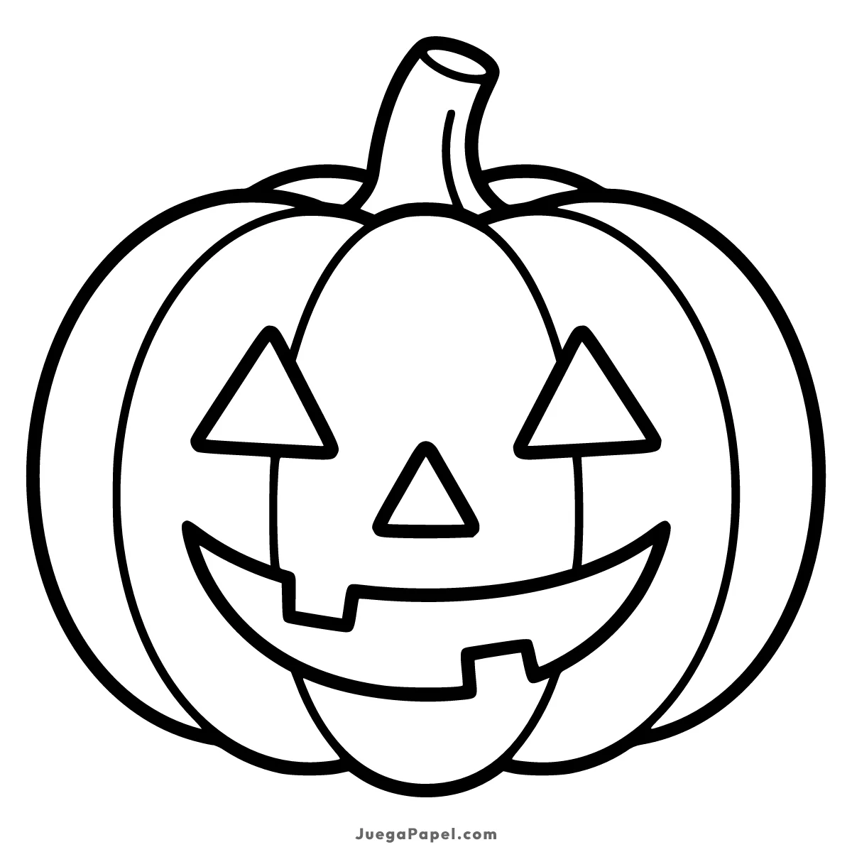 Careta recortable para imprimir, pintar y recortar de Calabaza