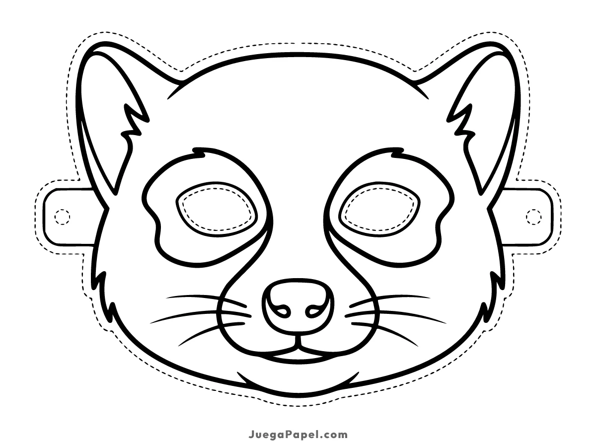 Careta recortable para imprimir, pintar y recortar de Suricata