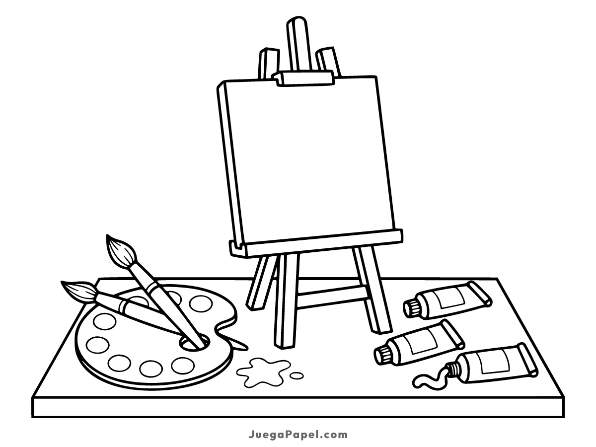 Dibujo para colorear e imprimir de Artistas