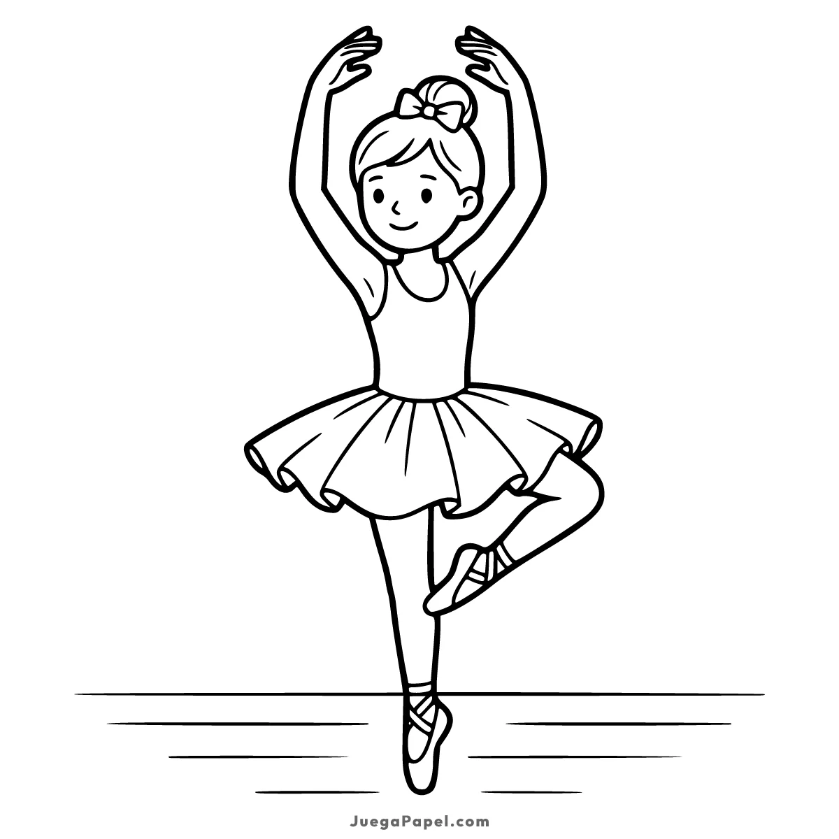 Dibujo para colorear e imprimir de Bailarina