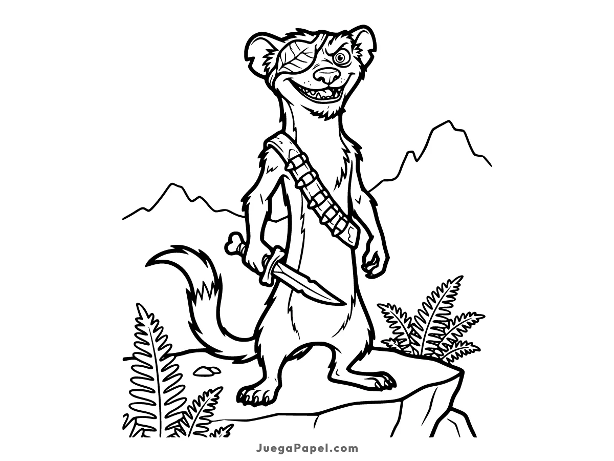 Dibujo para colorear e imprimir de Buck Wild