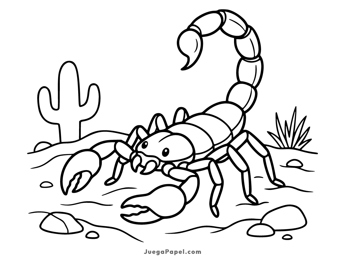 Dibujo para colorear e imprimir de Escorpión