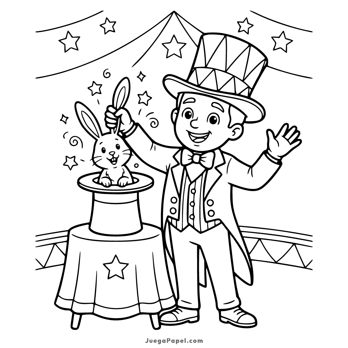 Dibujo para colorear e imprimir de Mago