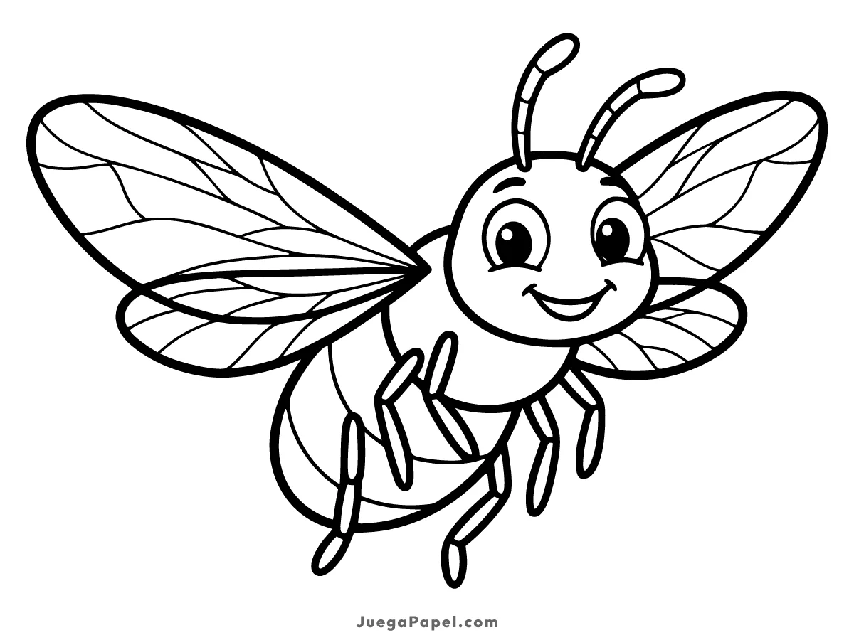 Dibujo para colorear e imprimir de Mosca