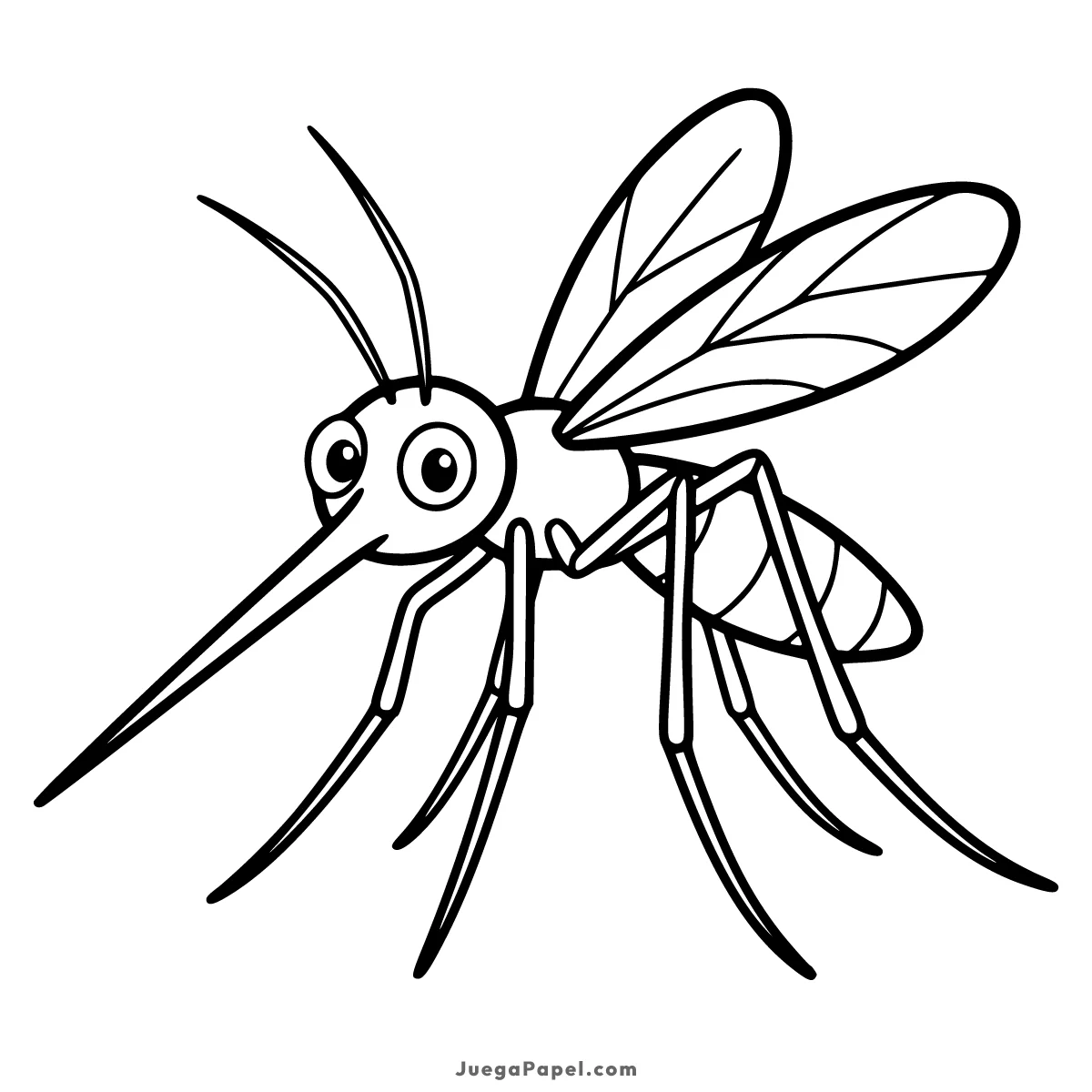 Dibujo para colorear e imprimir de Mosquito