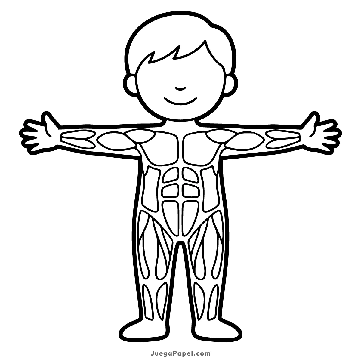 Dibujo para colorear e imprimir de Músculos Humanos