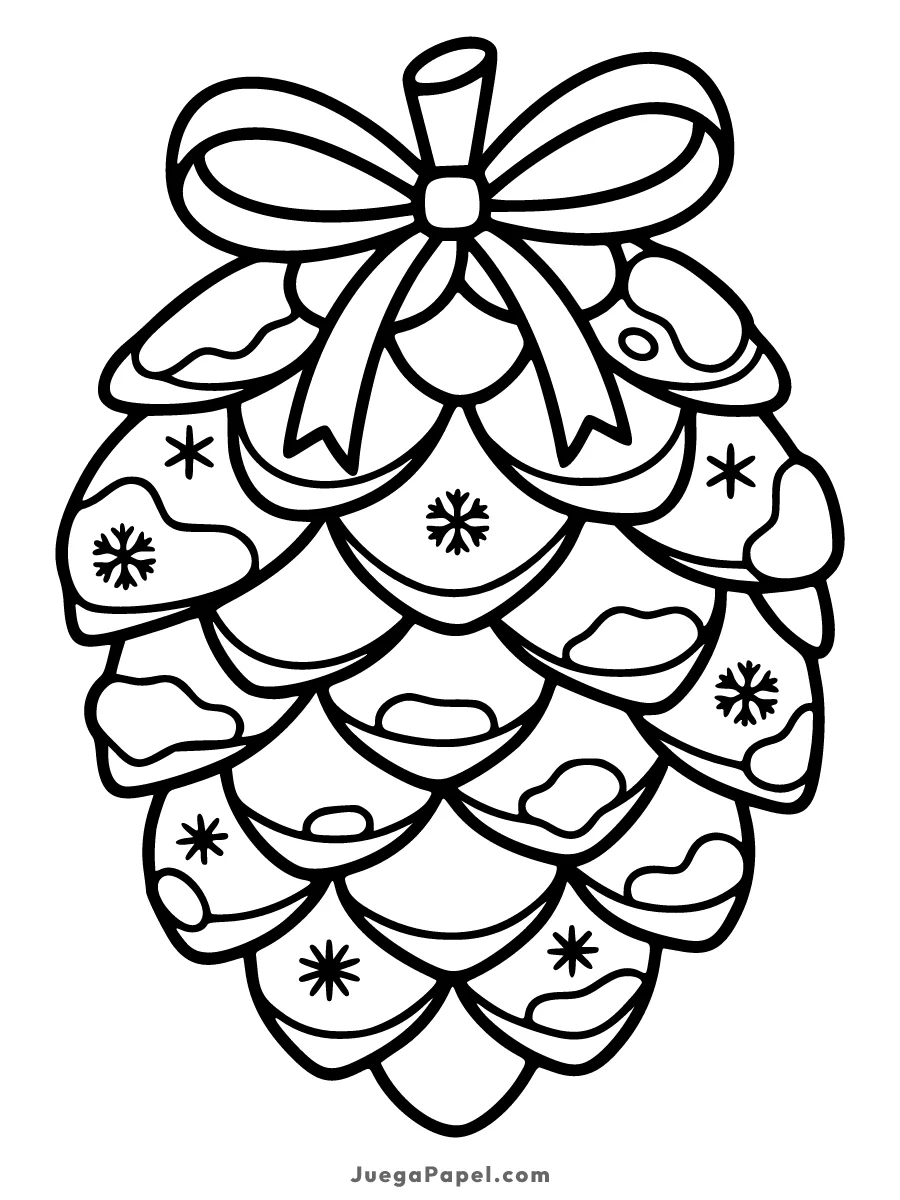 Dibujo para colorear e imprimir de Piña de Pino en