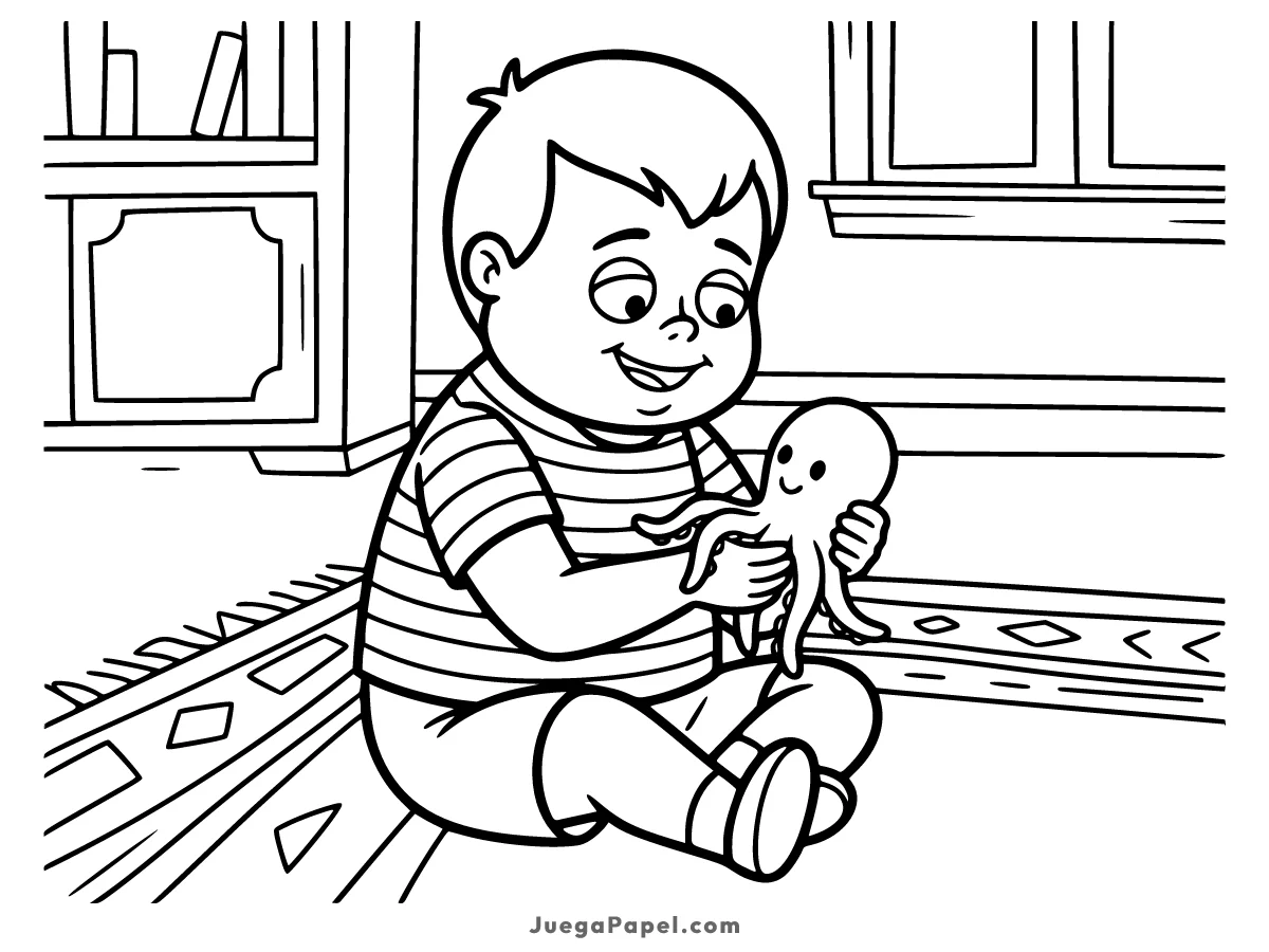 Dibujo para colorear e imprimir de Pugsley Addams
