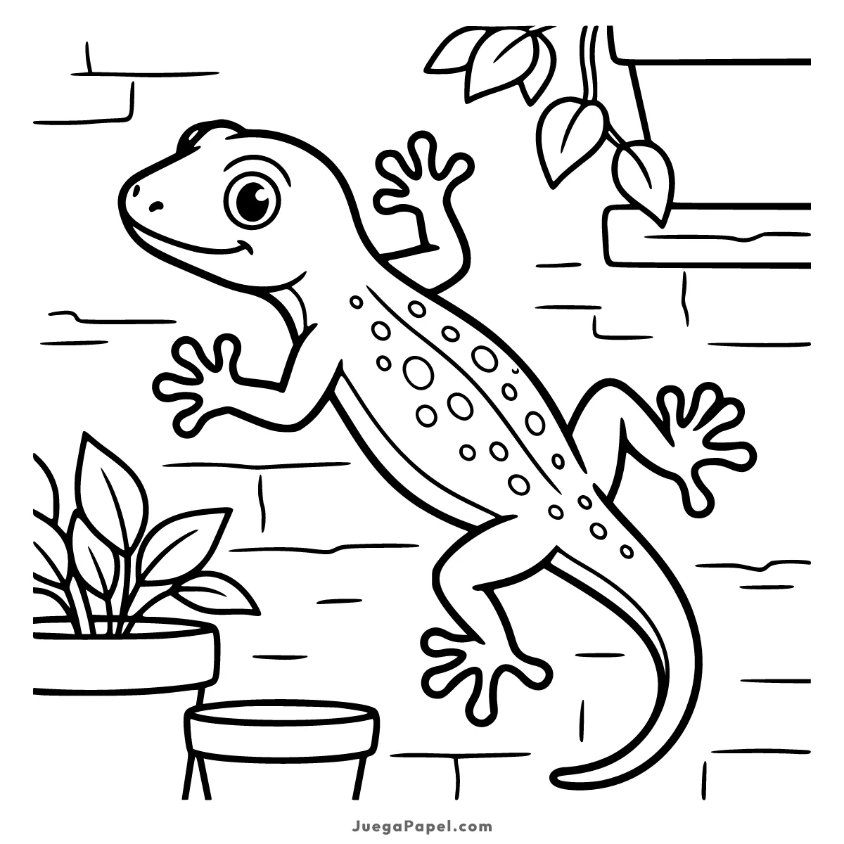 Dibujo para colorear e imprimir de Salamanquesa