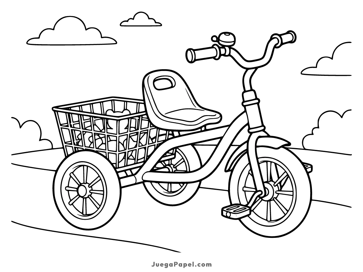 Dibujo para colorear e imprimir de Triciclo